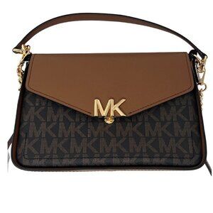 Michael Kors Medium Sylvia Flap Shoulder / Crossbody Purse Handbag